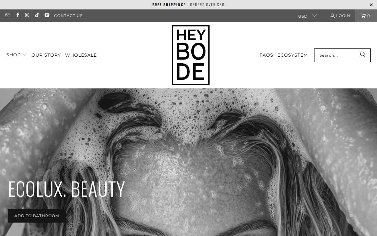 BODE products website preview