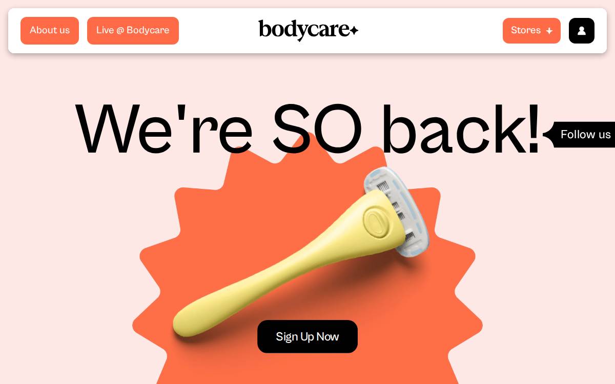 Bodycare website preview