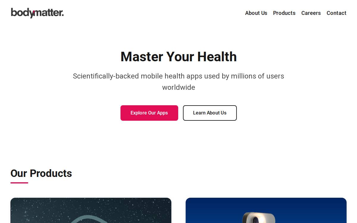 Bodymatter website preview