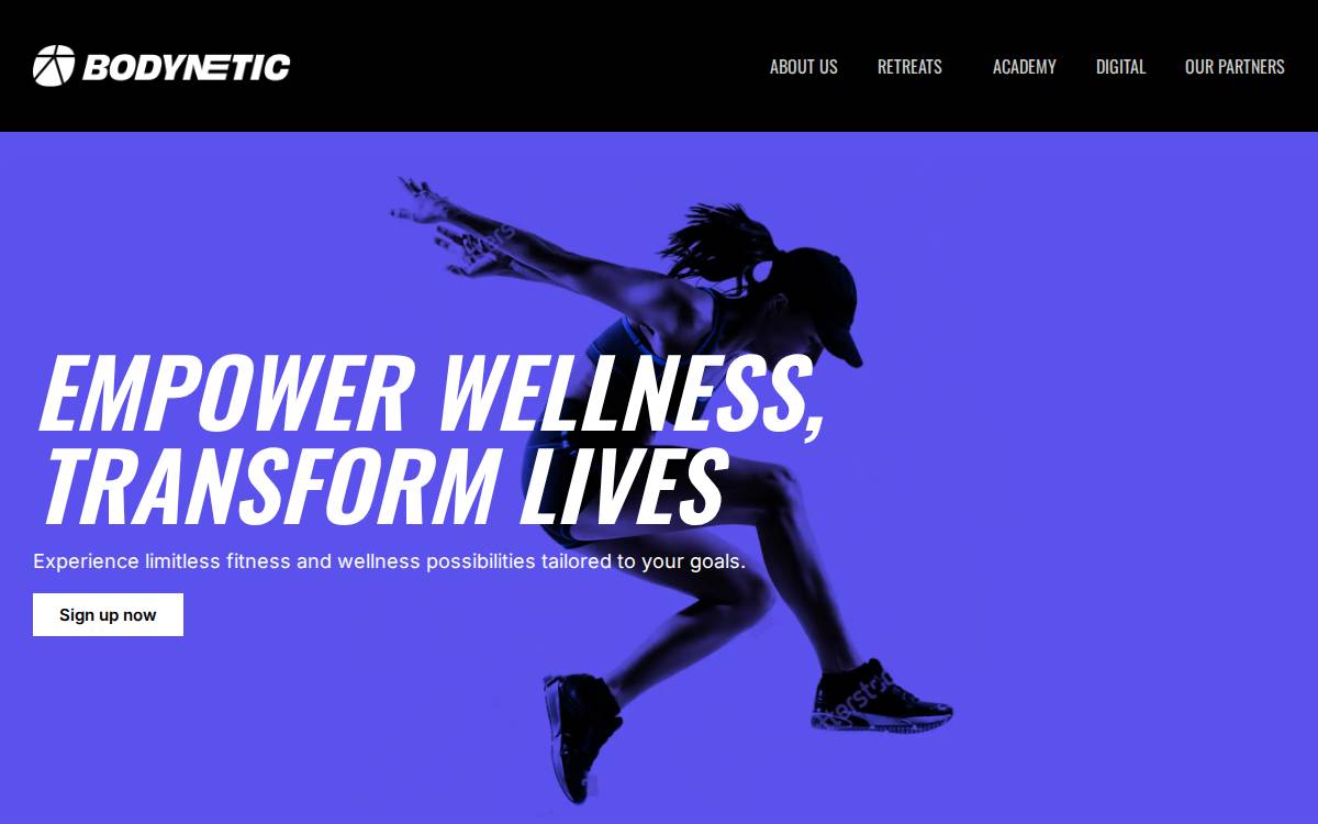 Bodynetic website preview