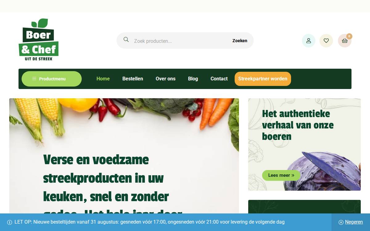 Boer & Chef website preview