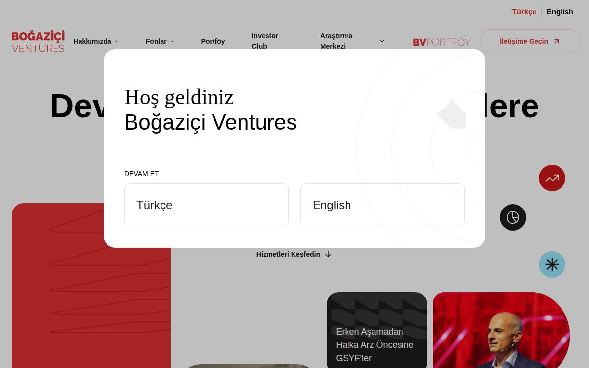 Bogaziciventures website preview