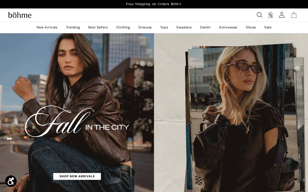 Bohme website preview