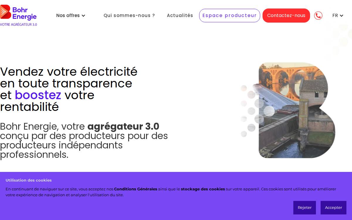 Bohr Energie website preview