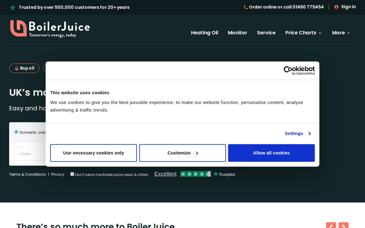 Boilerjuice website preview