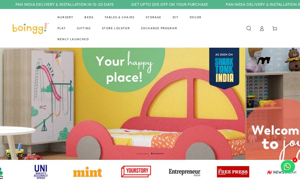boingg website preview