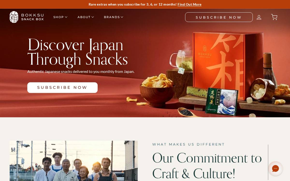 Bokksu website preview