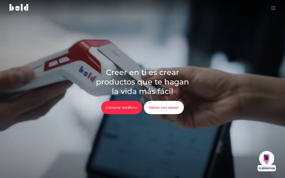 Bold website preview