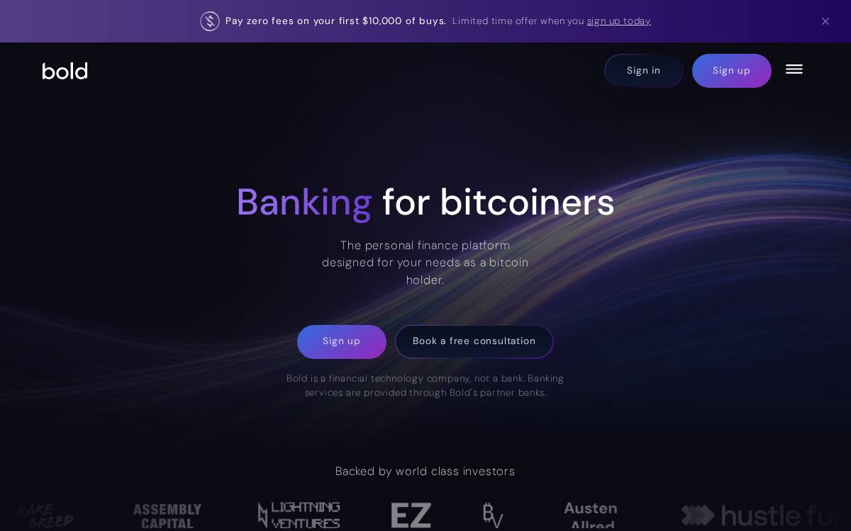 Bold website preview
