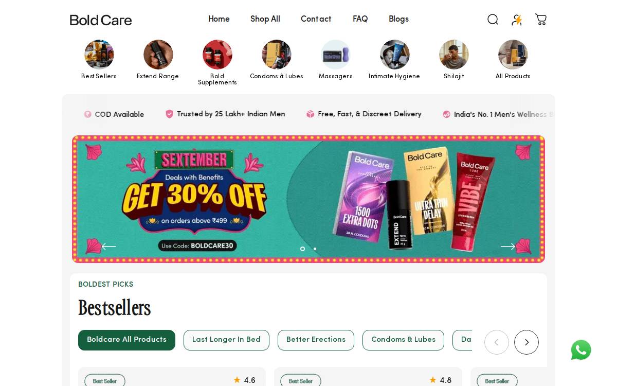 Bold Care website preview