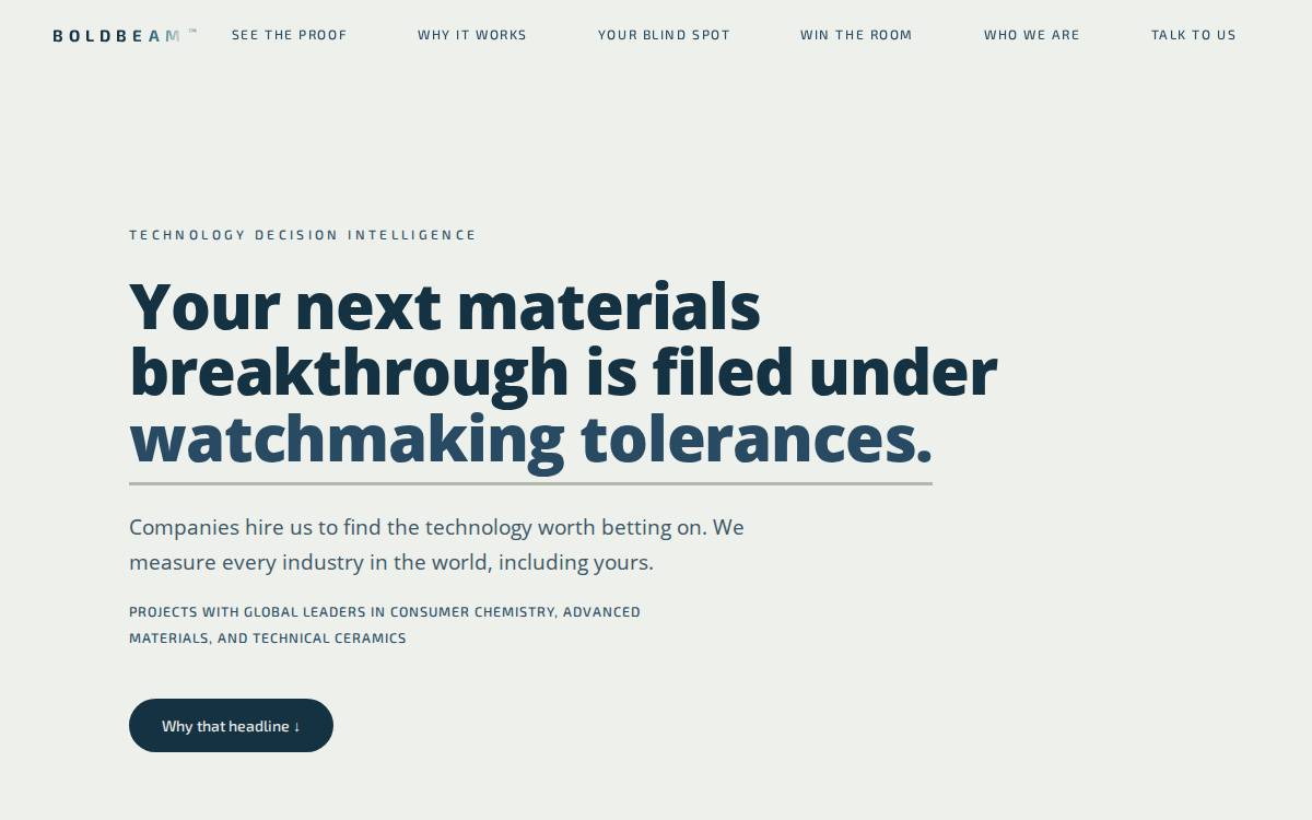 Boldbeam website preview