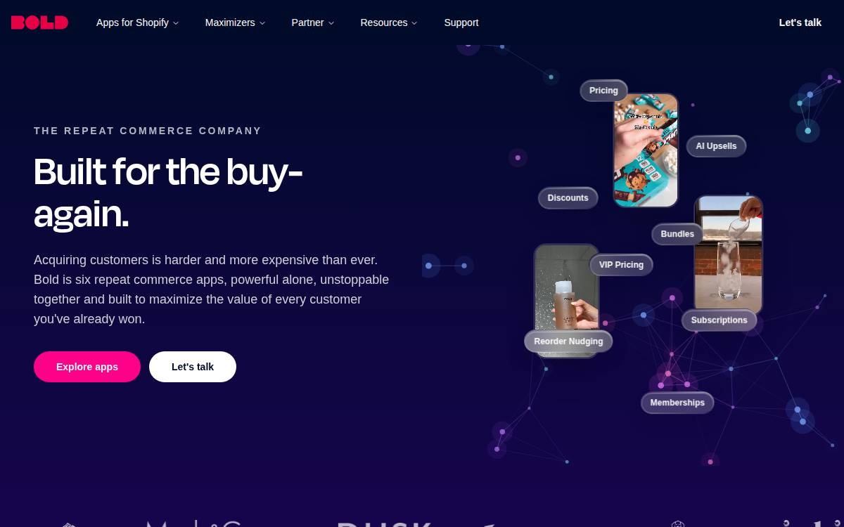 Bold Commerce website preview