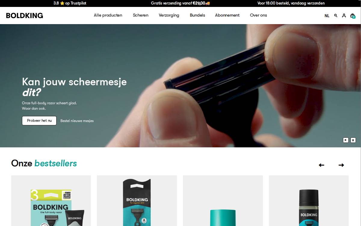 Boldking website preview