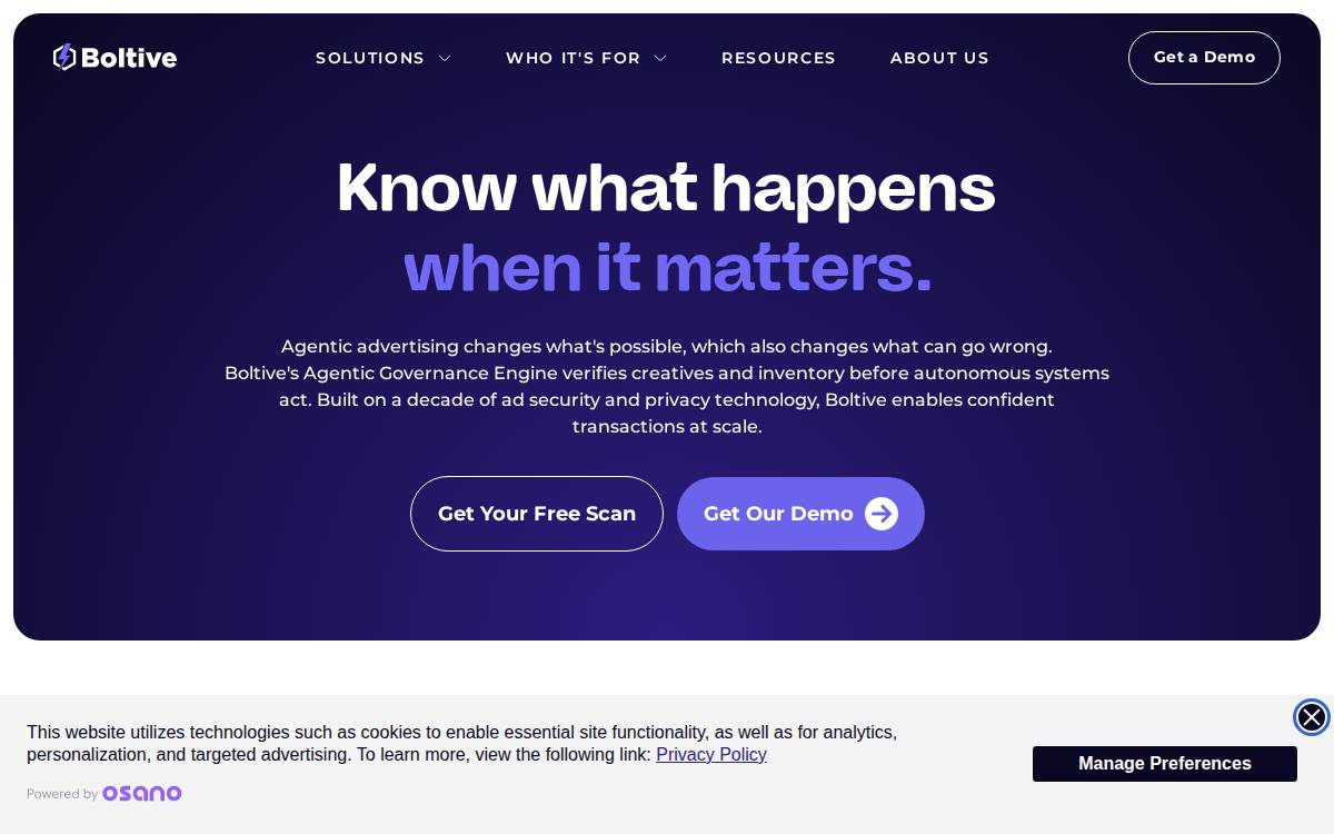 Boltive website preview