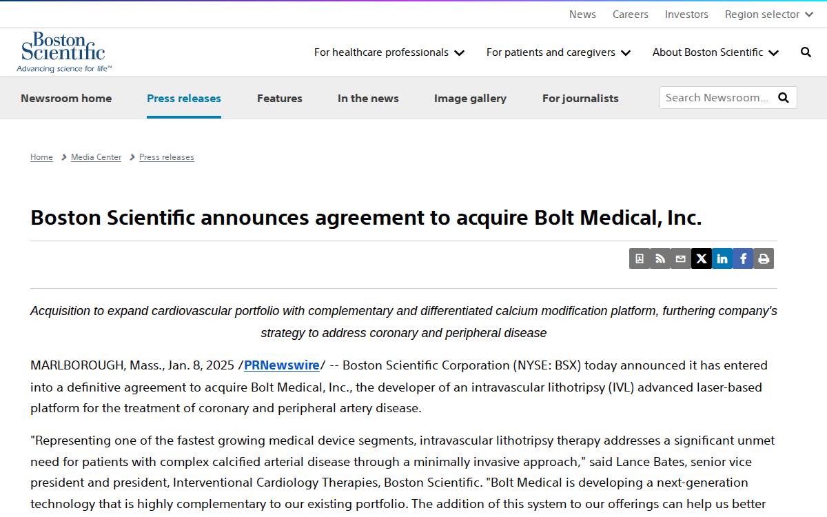 Boltmed website preview
