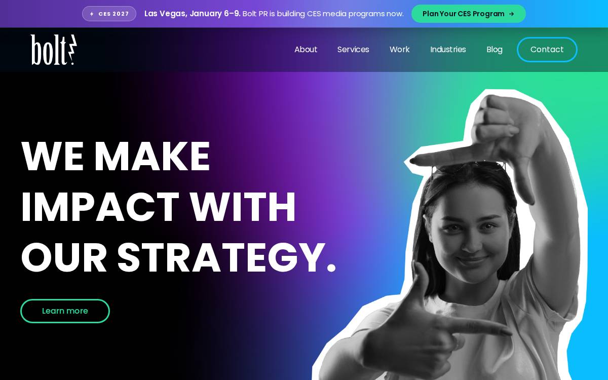 Boltpr website preview
