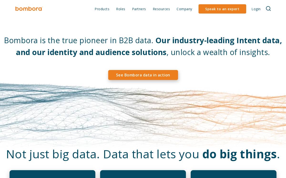 Bombora website preview