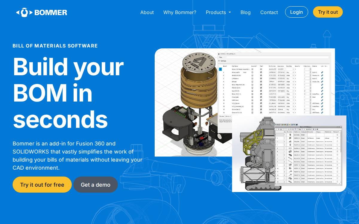Bommer website preview