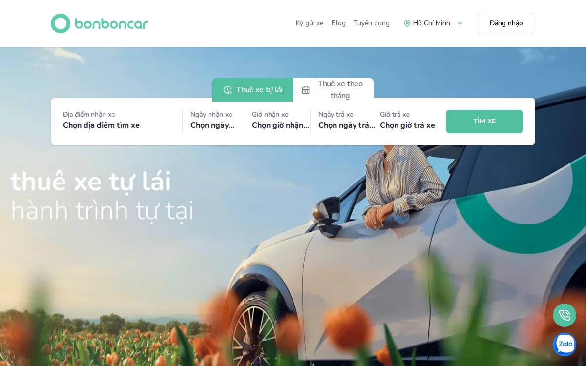 Bonboncar website preview