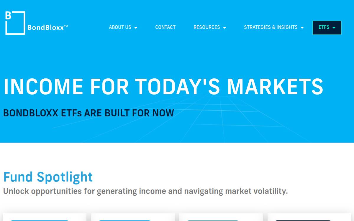 Bondbloxxetf website preview