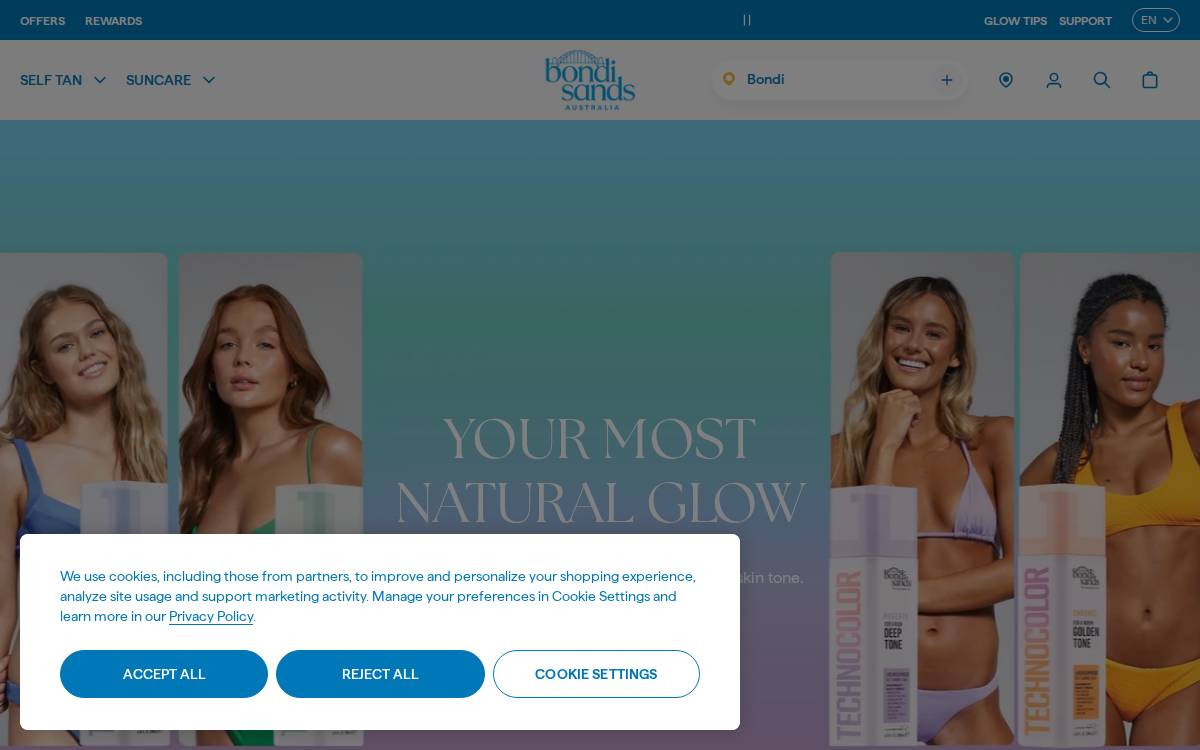 Bondi Sans Distributor website preview