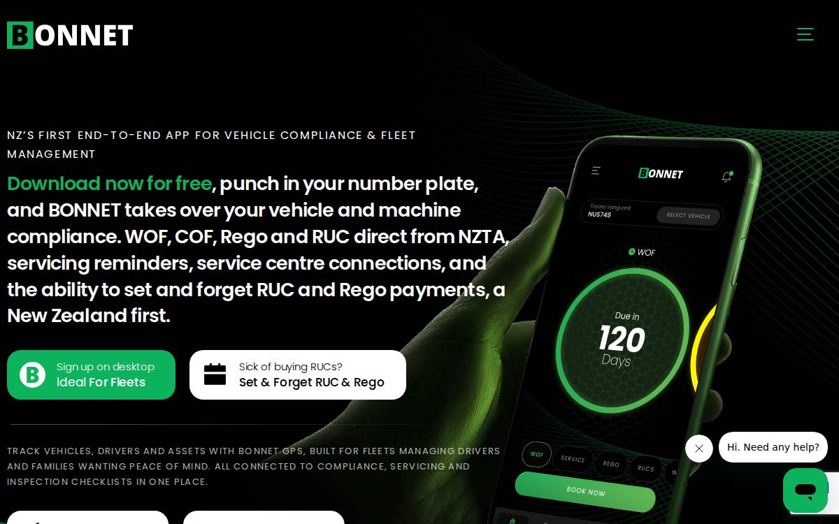 Bonnet website preview