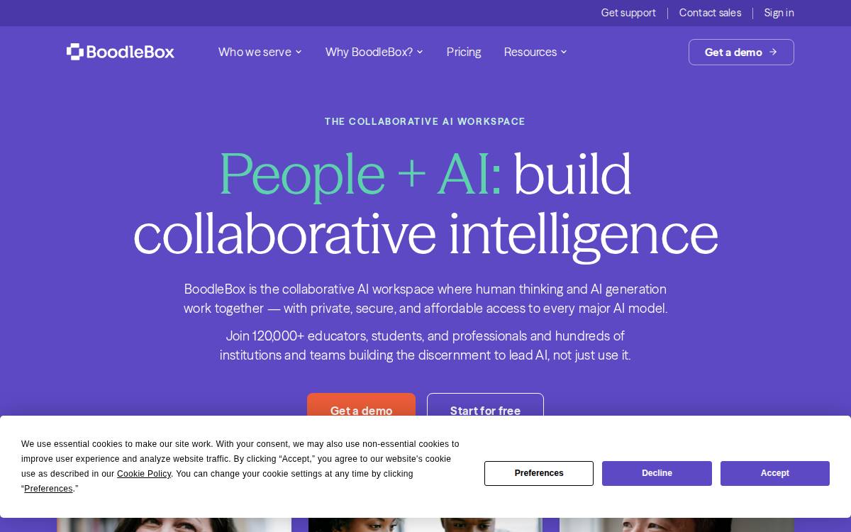 BoodleBox website preview