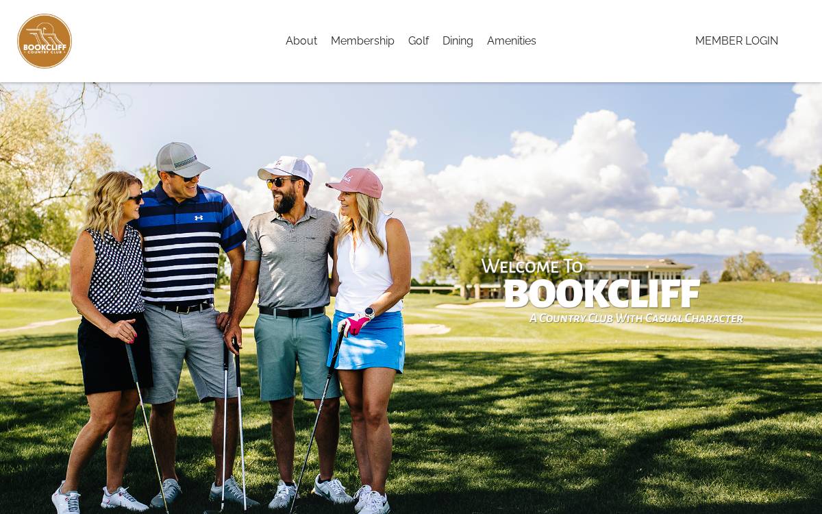 Bookcliff Country Club website preview