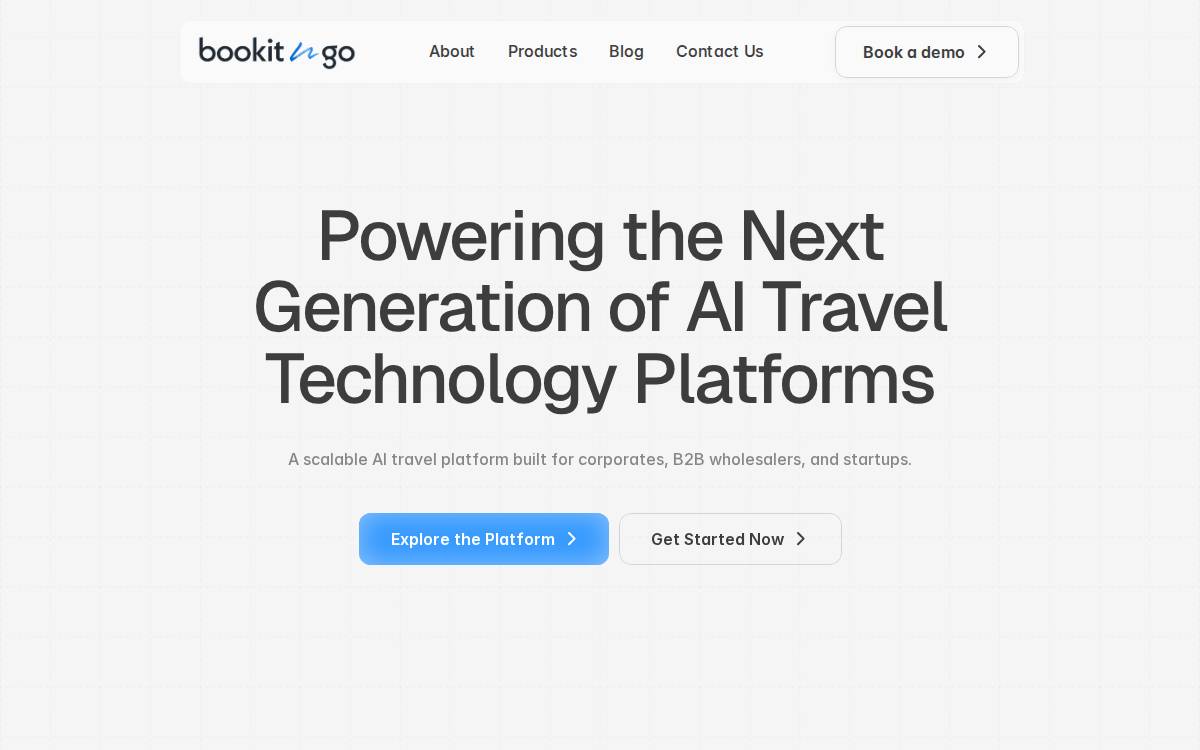 BookitNGo website preview