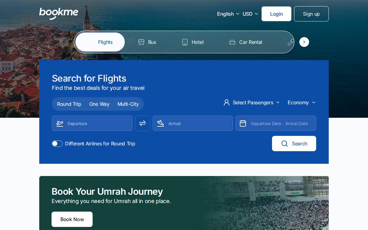Bookme website preview