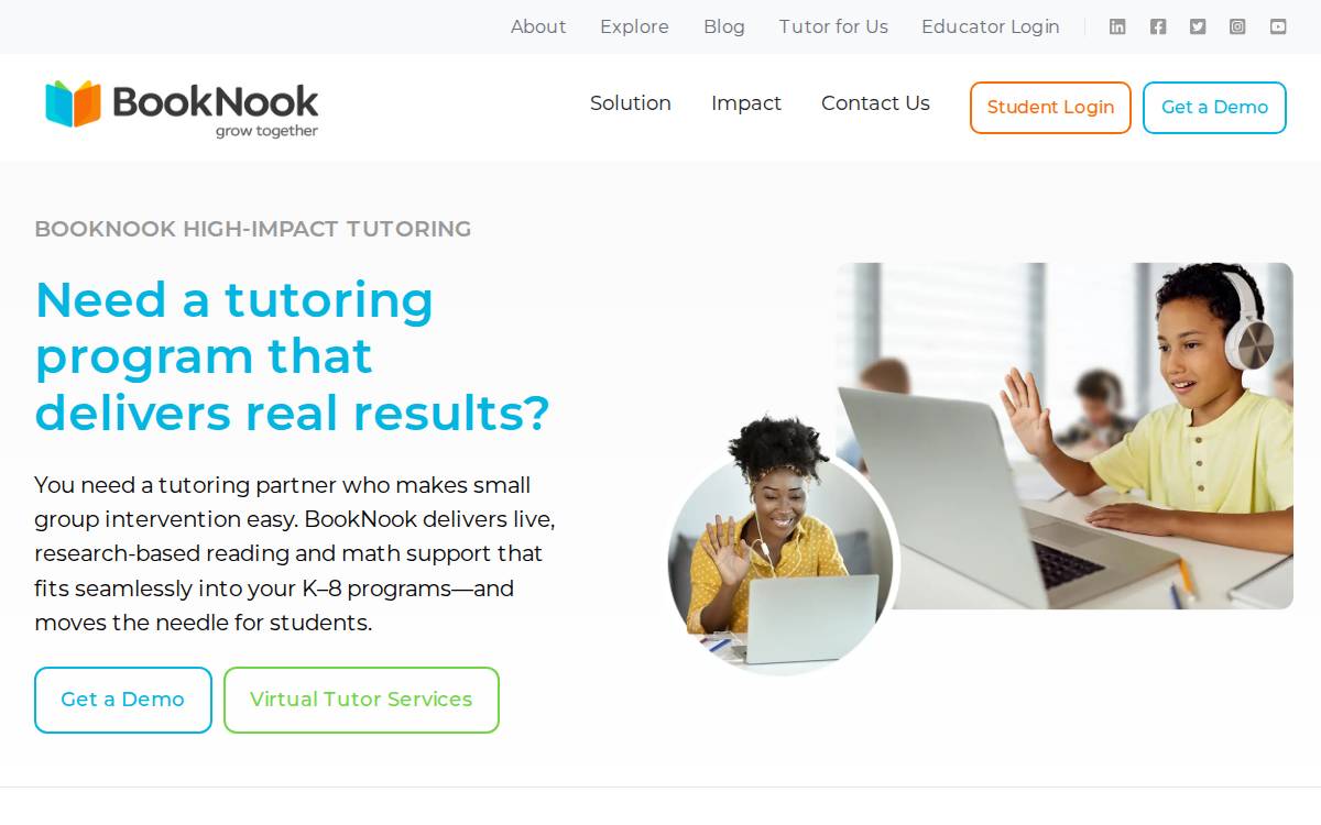 Booknook Current All website preview