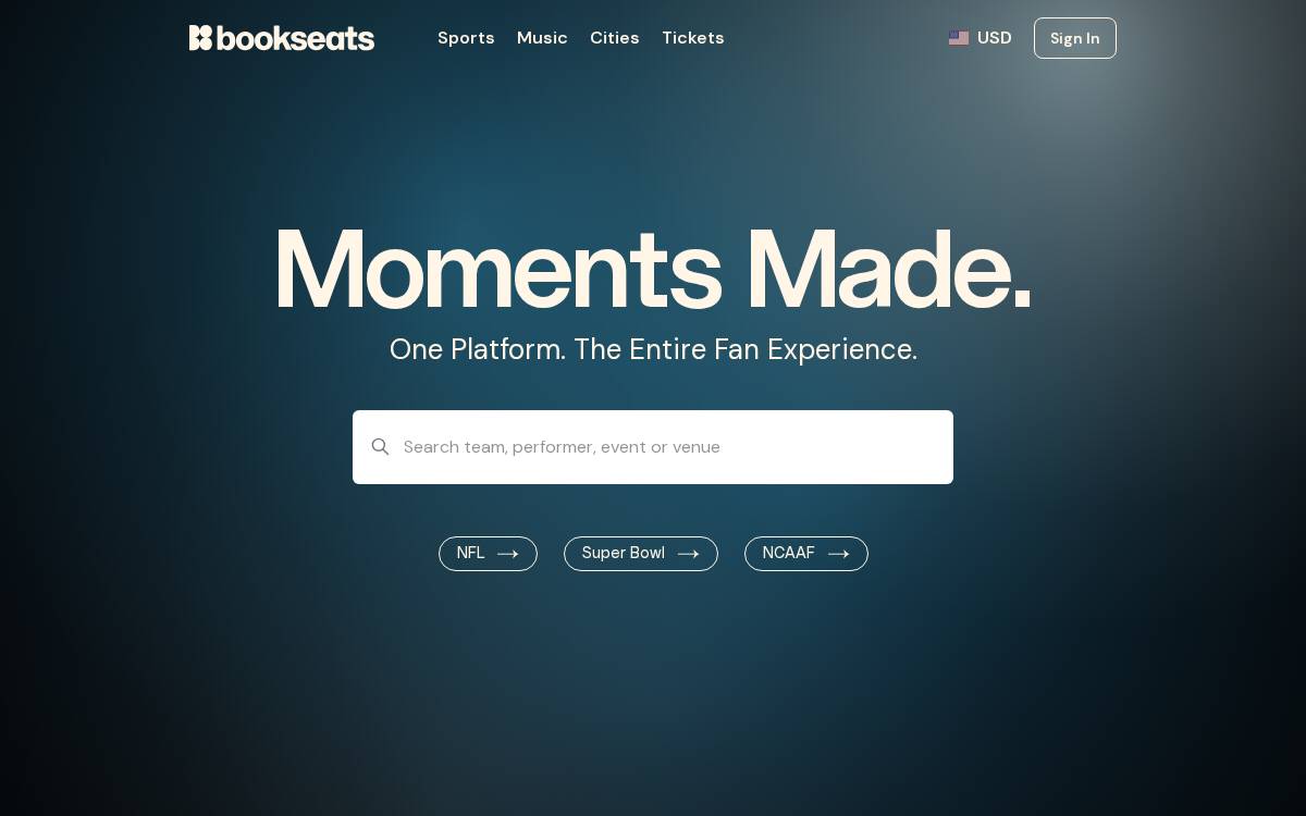 BookSeats website preview