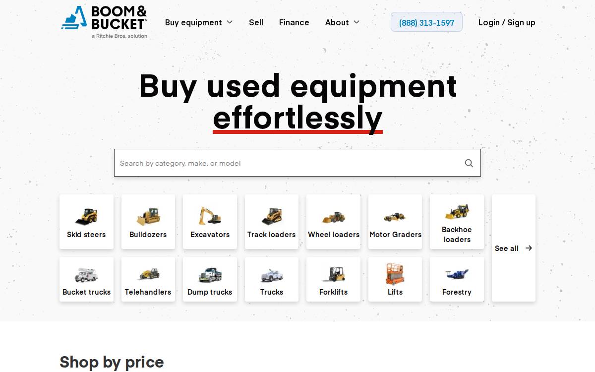 Boom and Bucket website preview