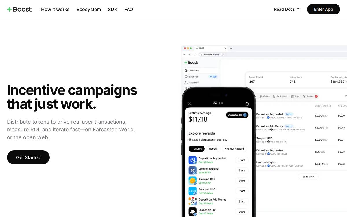 Boost website preview