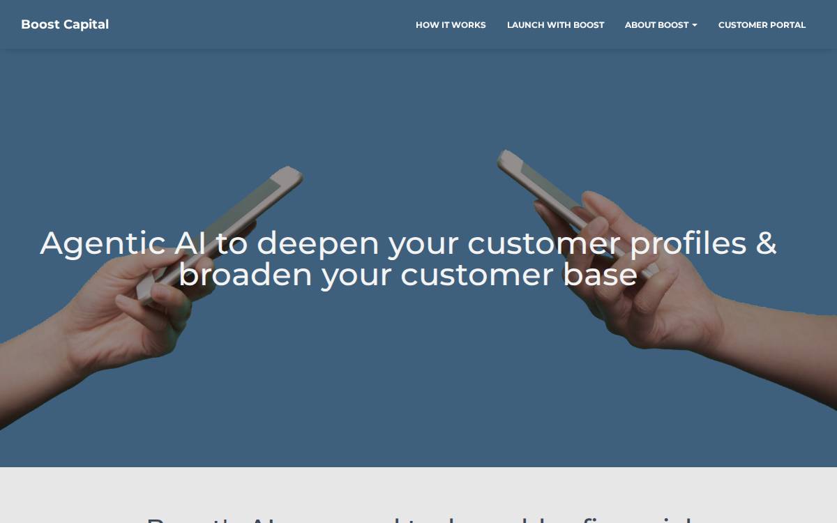 Boost Capital website preview