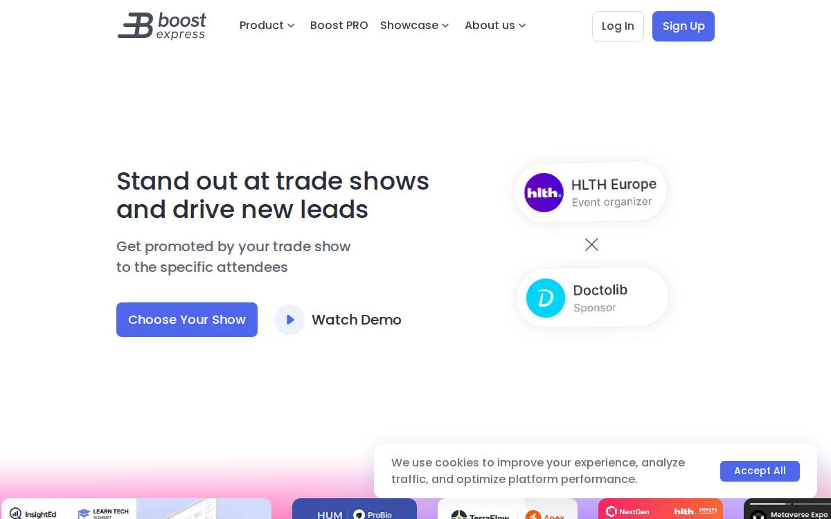 Boost Express website preview
