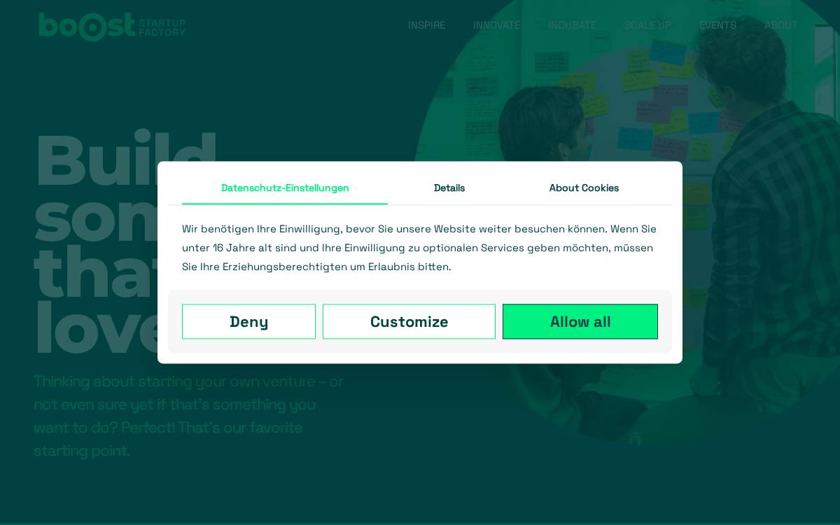 boOst website preview