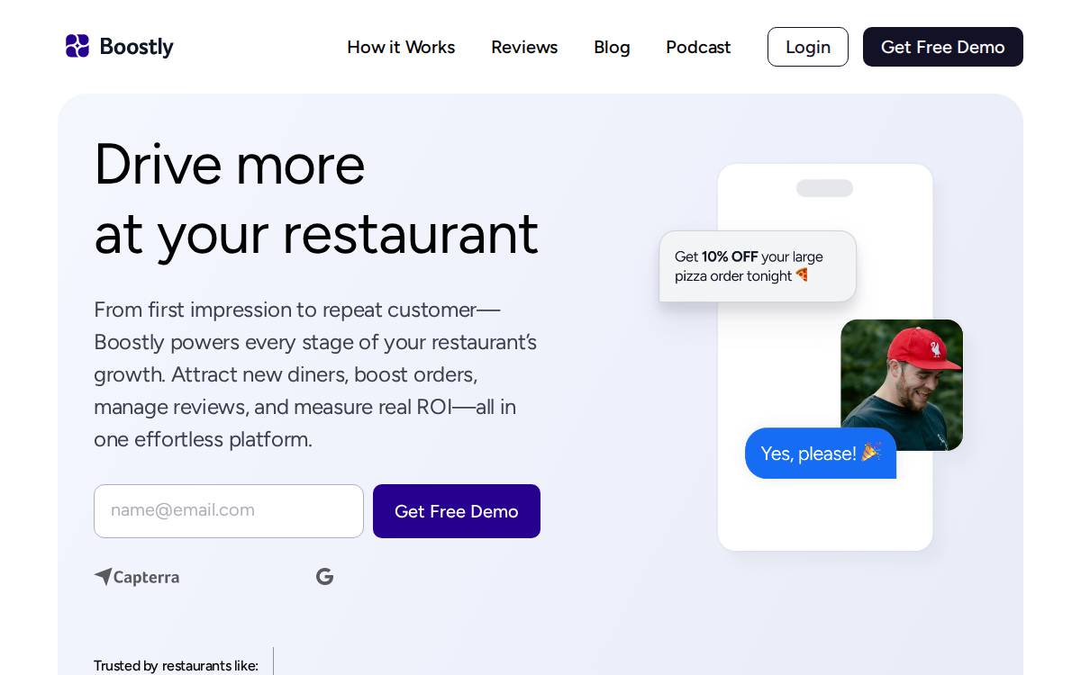Boostly website preview