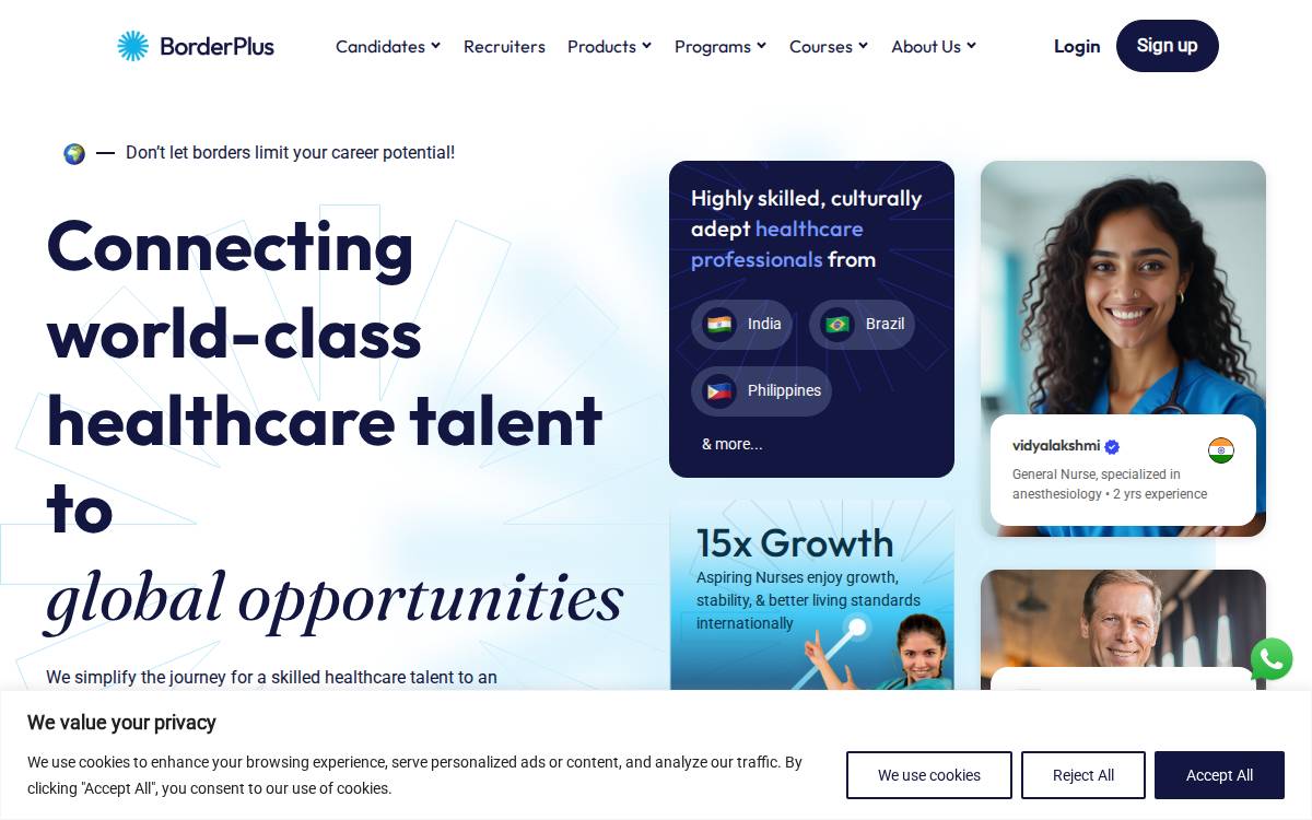 Borderplus website preview