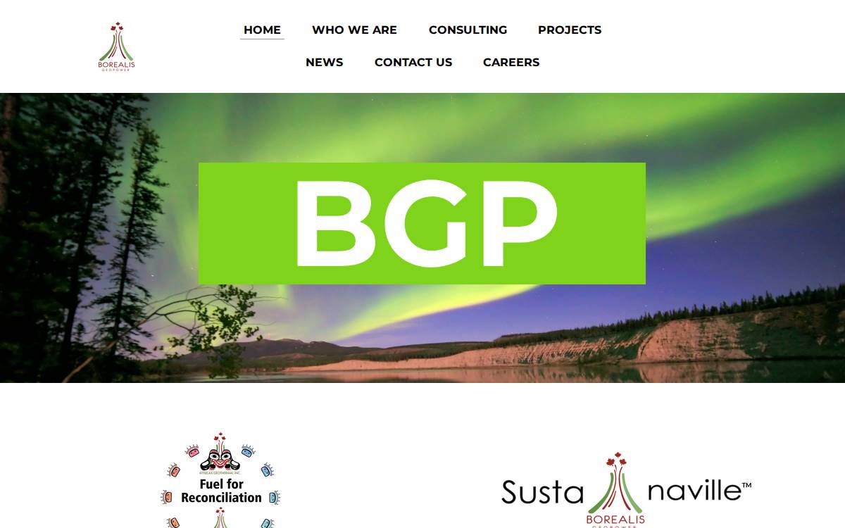 Borealis GeoPower website preview
