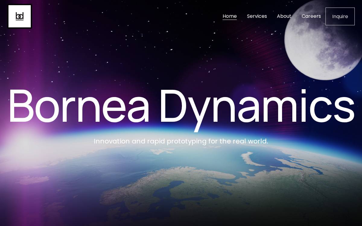 Bornea Dynamics Limted website preview