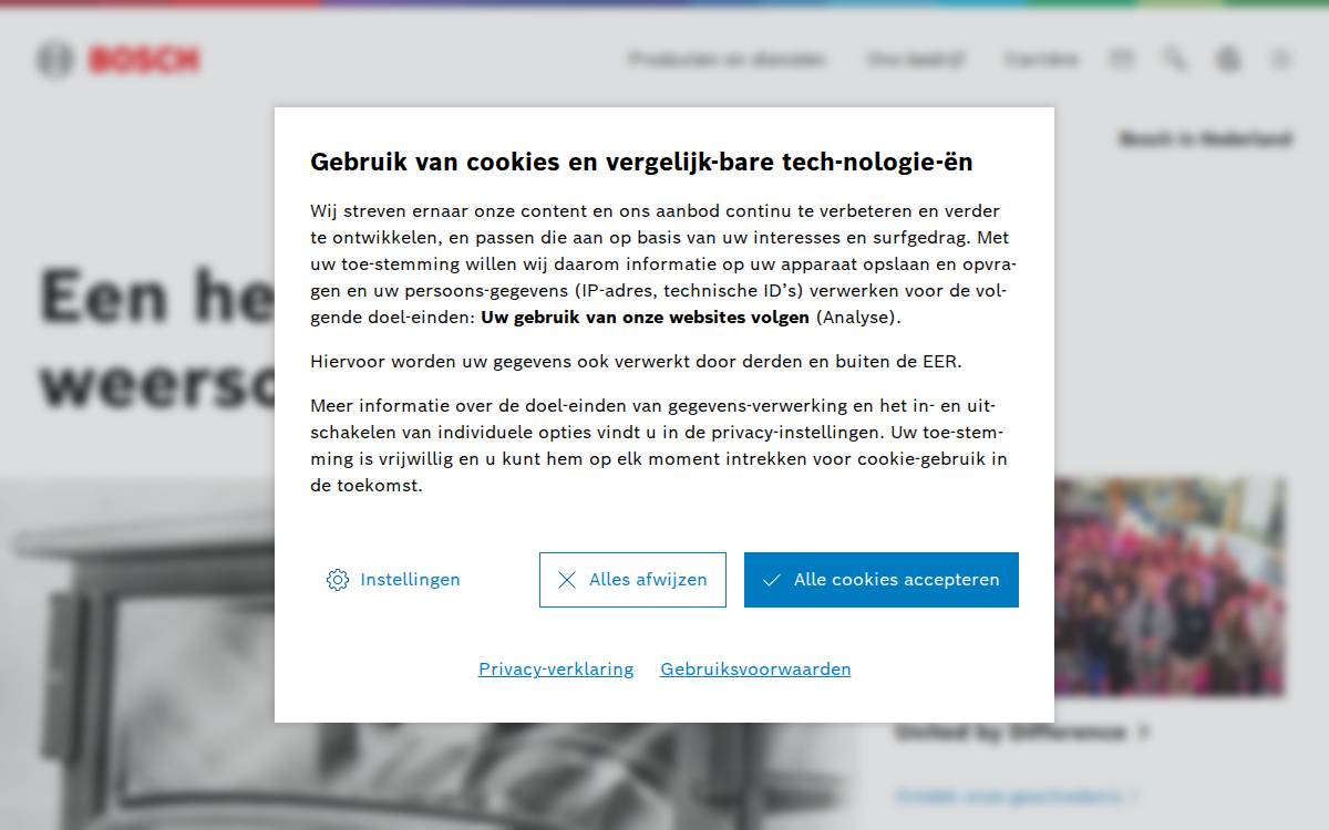 Bosch website preview