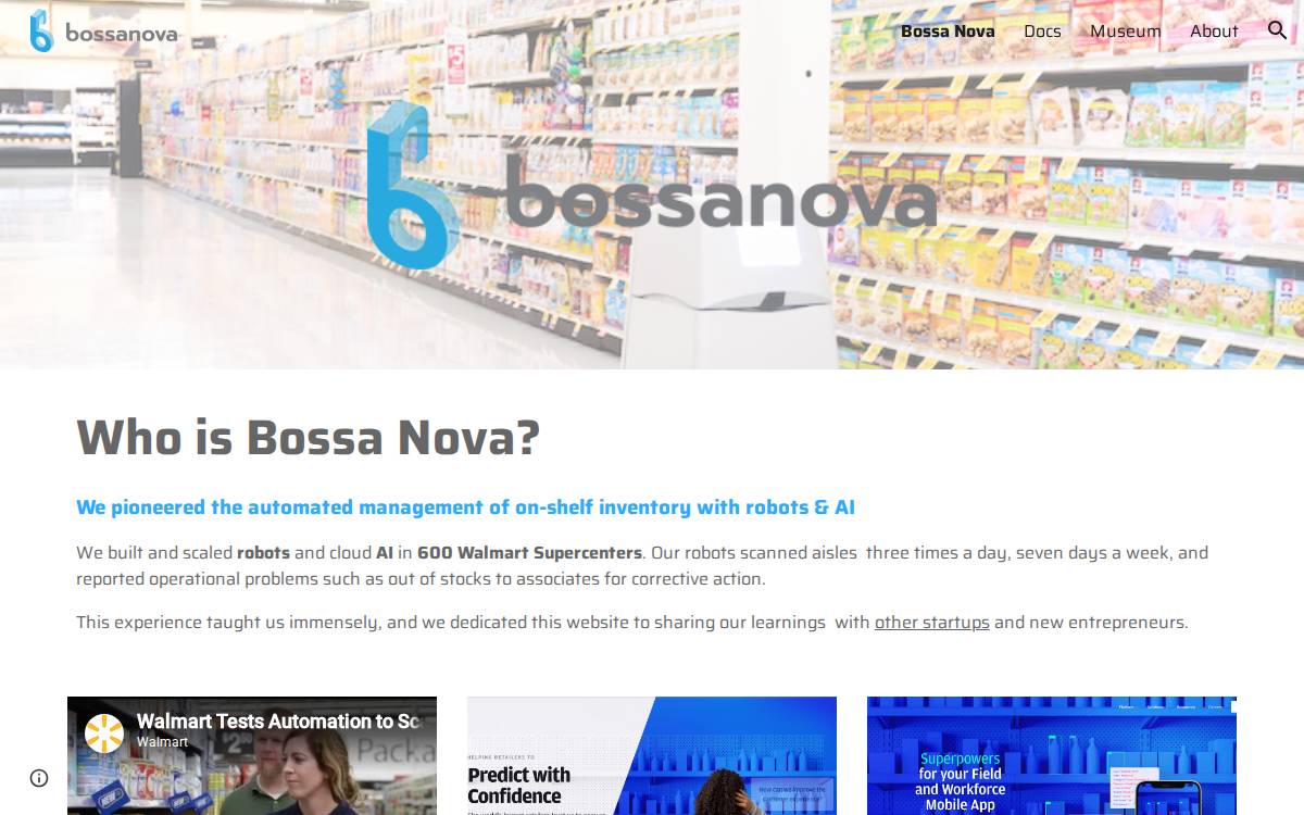 Bossa Nova website preview