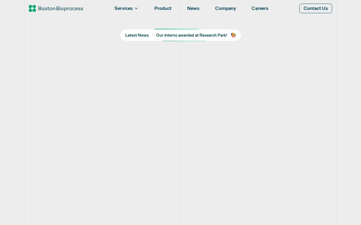 Boston Bioprocess website preview