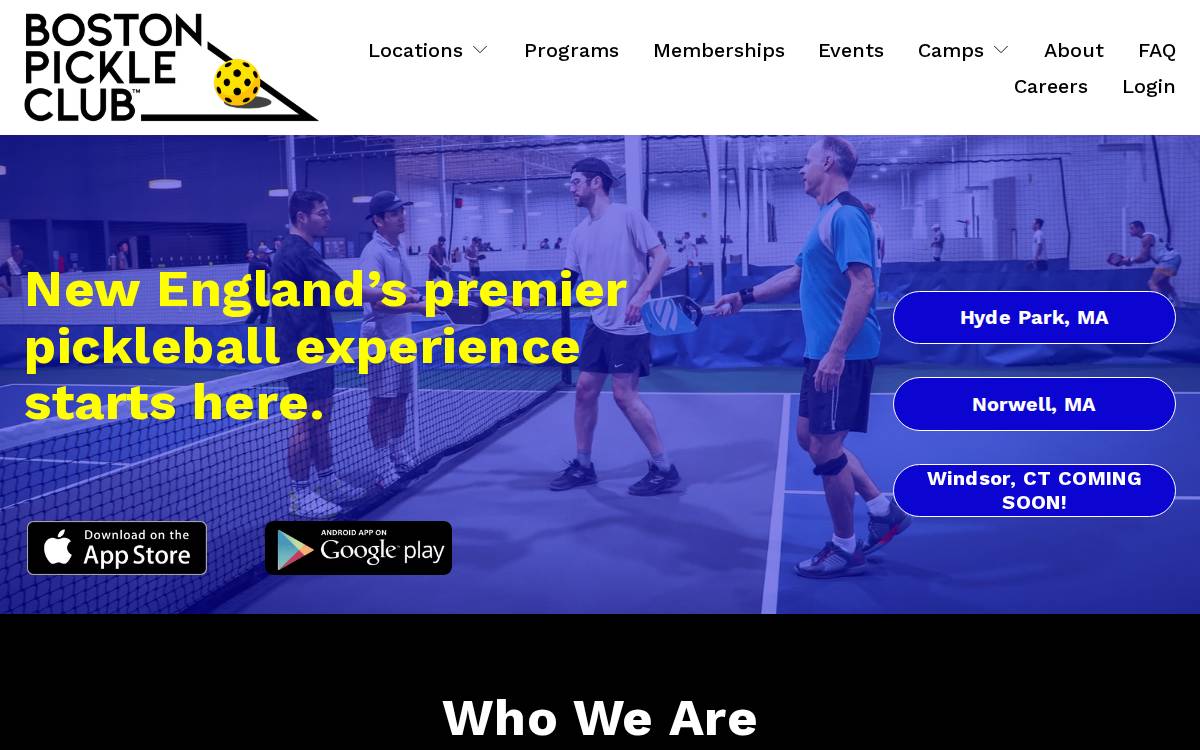 Boston Pickle Club website preview