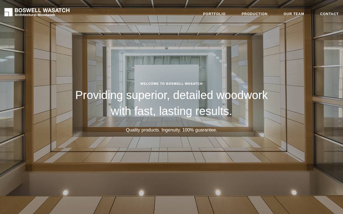 Boswellwasatch website preview