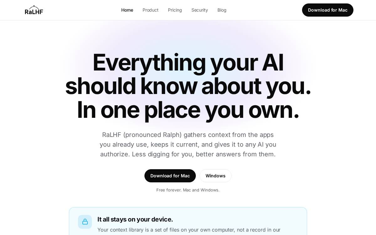Bot Food Co. website preview