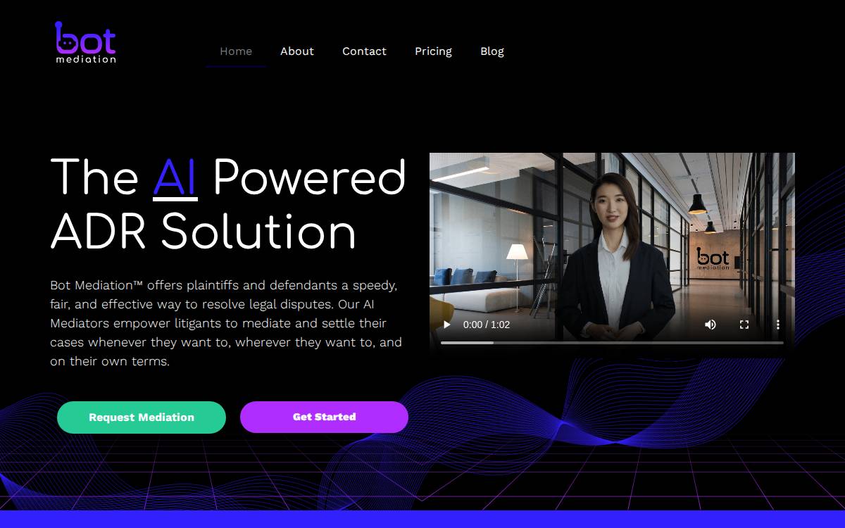 Bot Mediation website preview