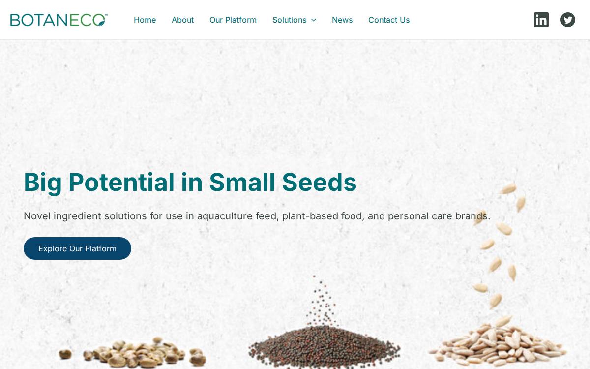 Botaneco website preview