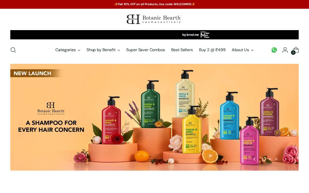 Botanic Hearth website preview